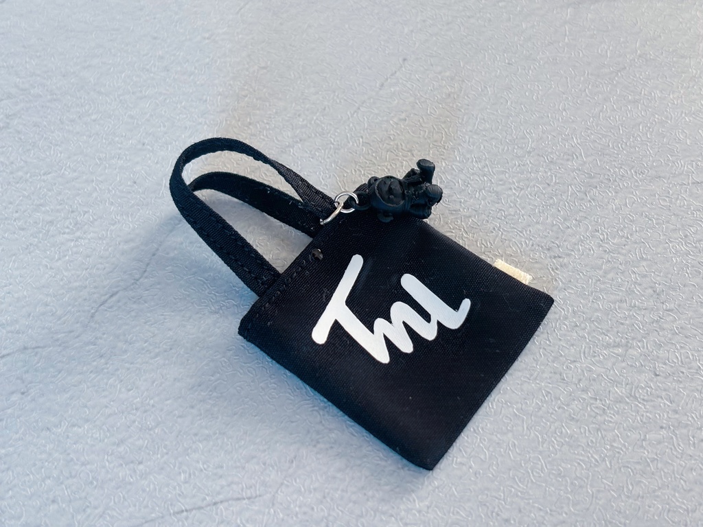 with hood bear charm tote bag