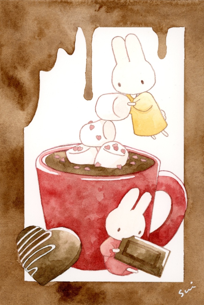 うさぎとホットチョコレート