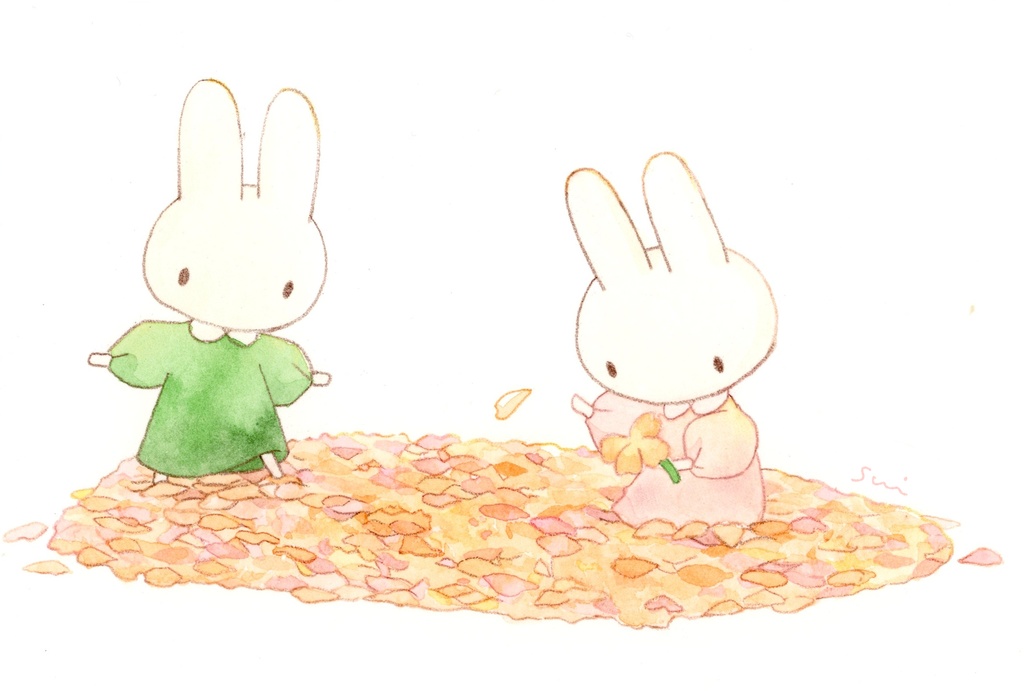 うさぎと花占い