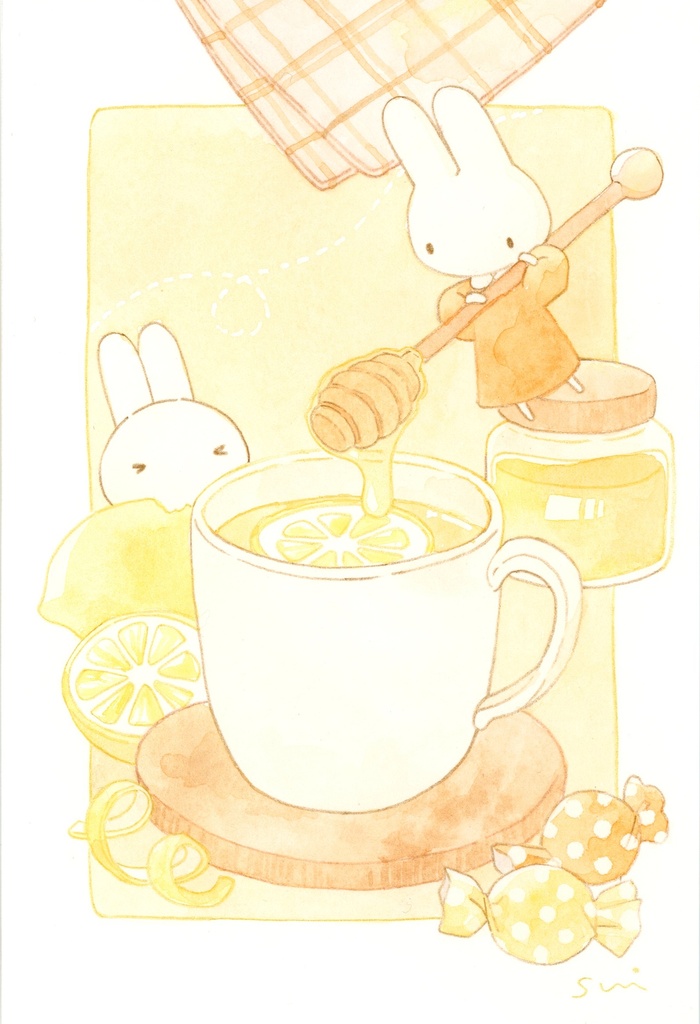 うさぎとはちみつレモン