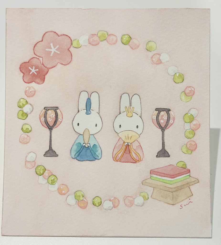うさぎとひなまつり