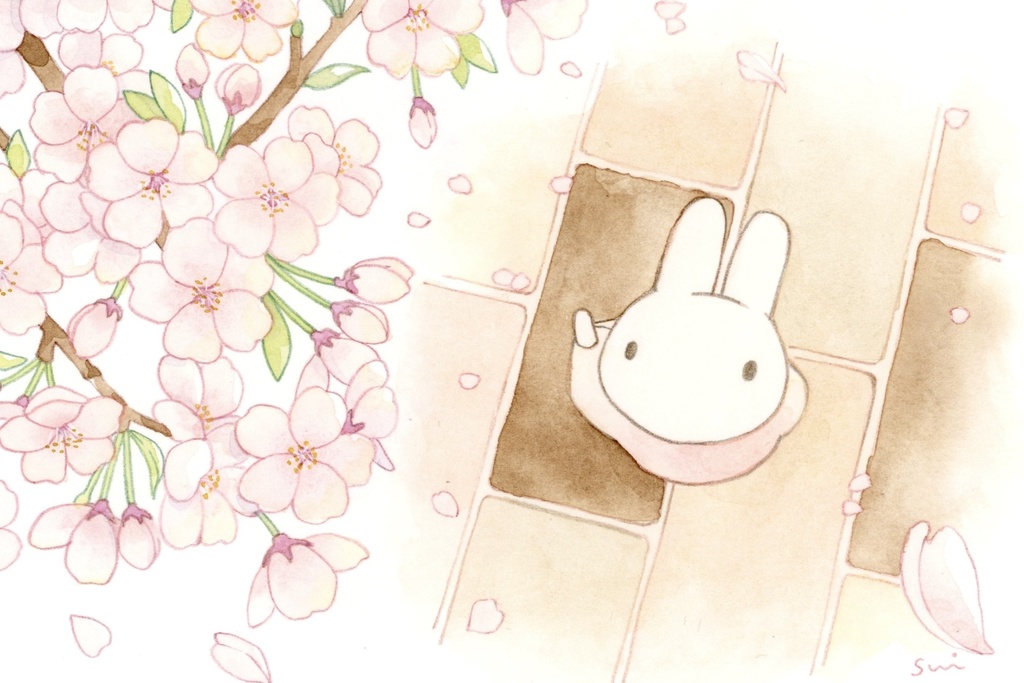 うさぎと春