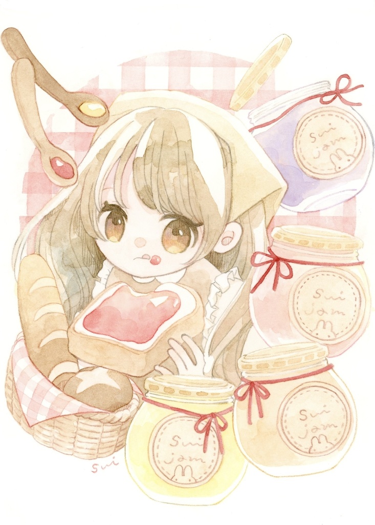 ジャムの日【女の子イラスト】