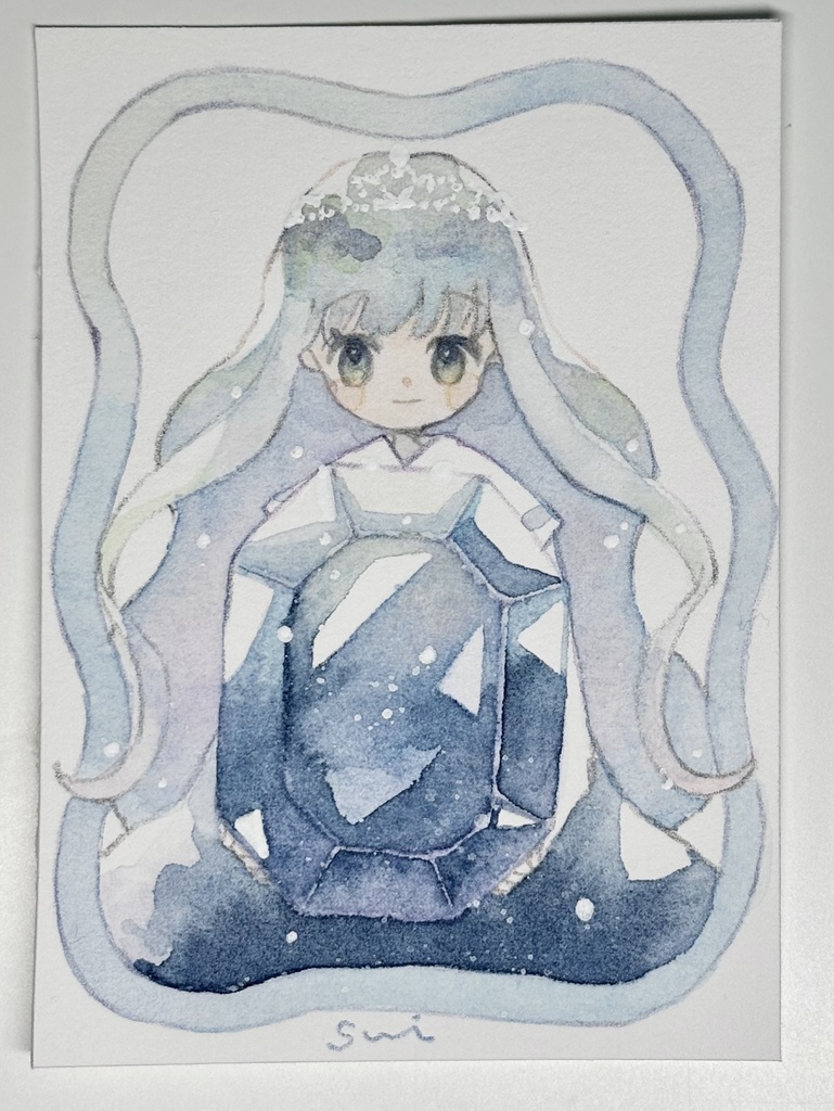 キラキラドロップス【女の子イラスト】