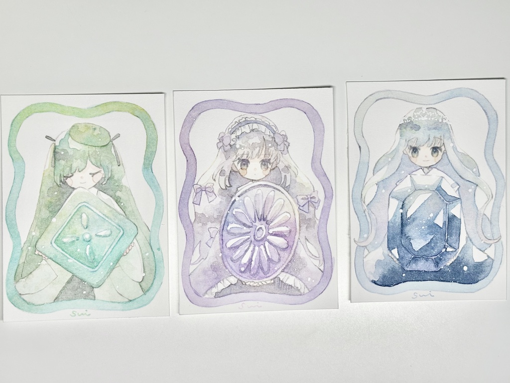 キラキラドロップス【女の子イラスト】