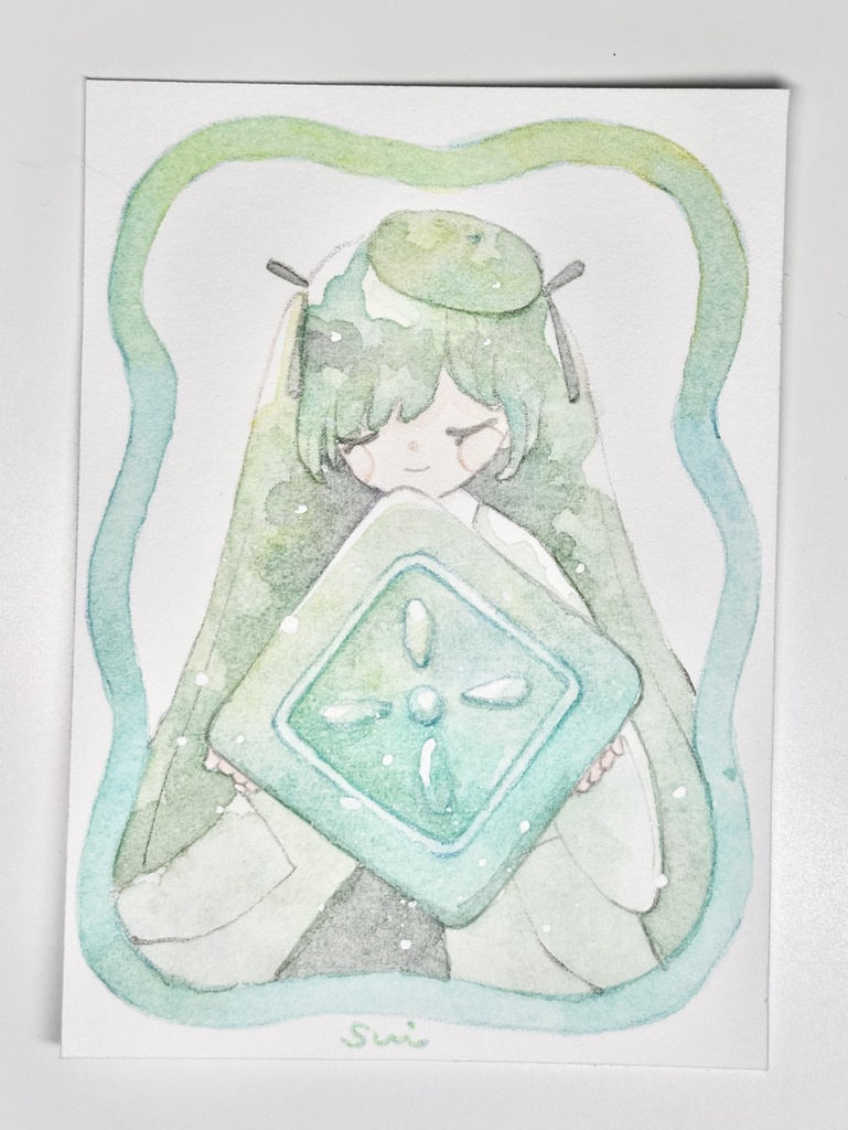 キラキラドロップス【女の子イラスト】