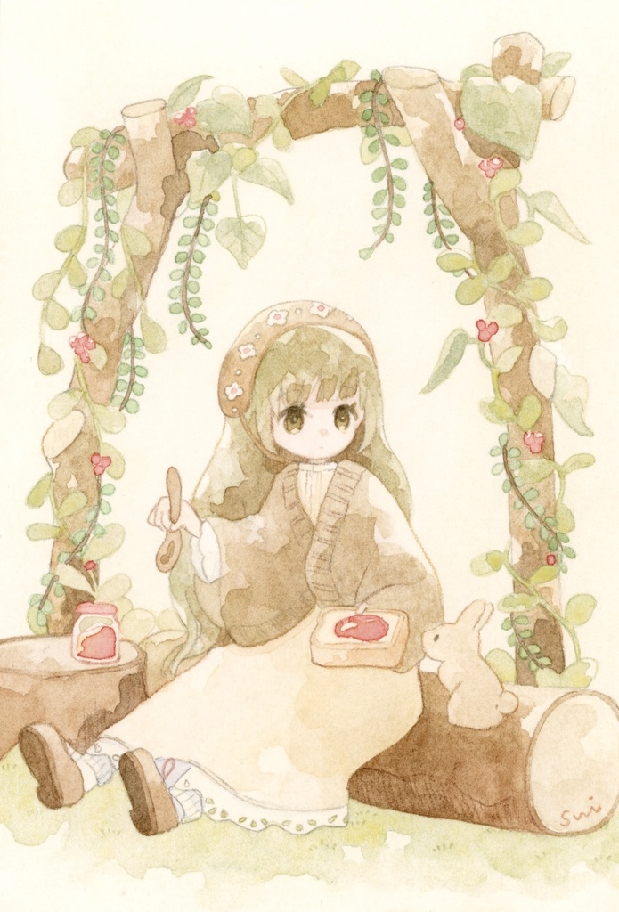 みどりの日イラスト【女の子イラスト】