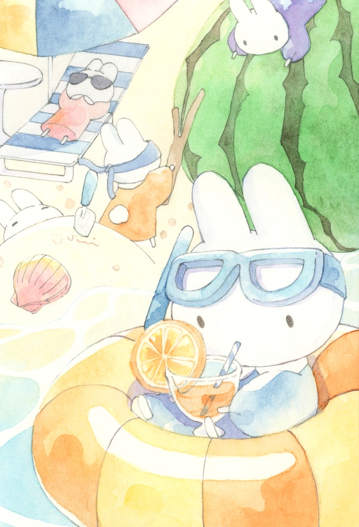 うさぎと海