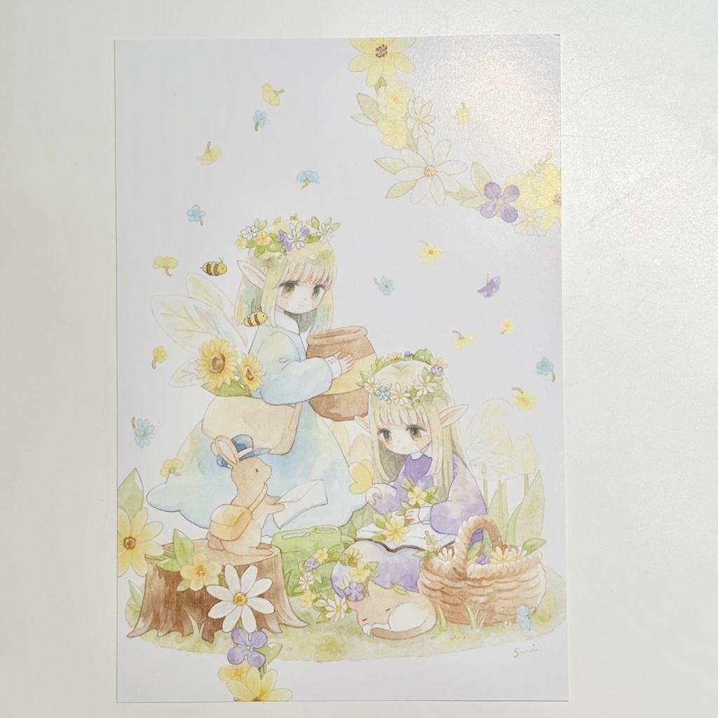 【ポストカード】花と妖精・海と人魚