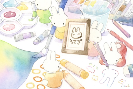 【全4種】うさぎポストカード