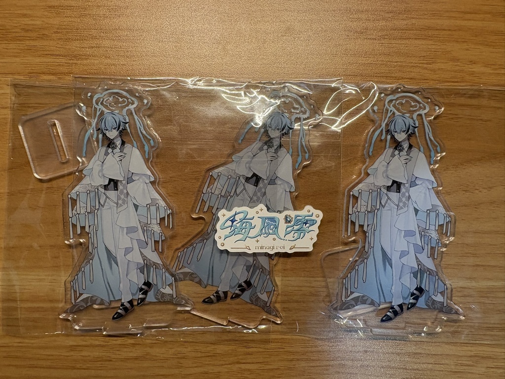 立ち絵アクリルスタンド×3個【ロゴステッカー付き】