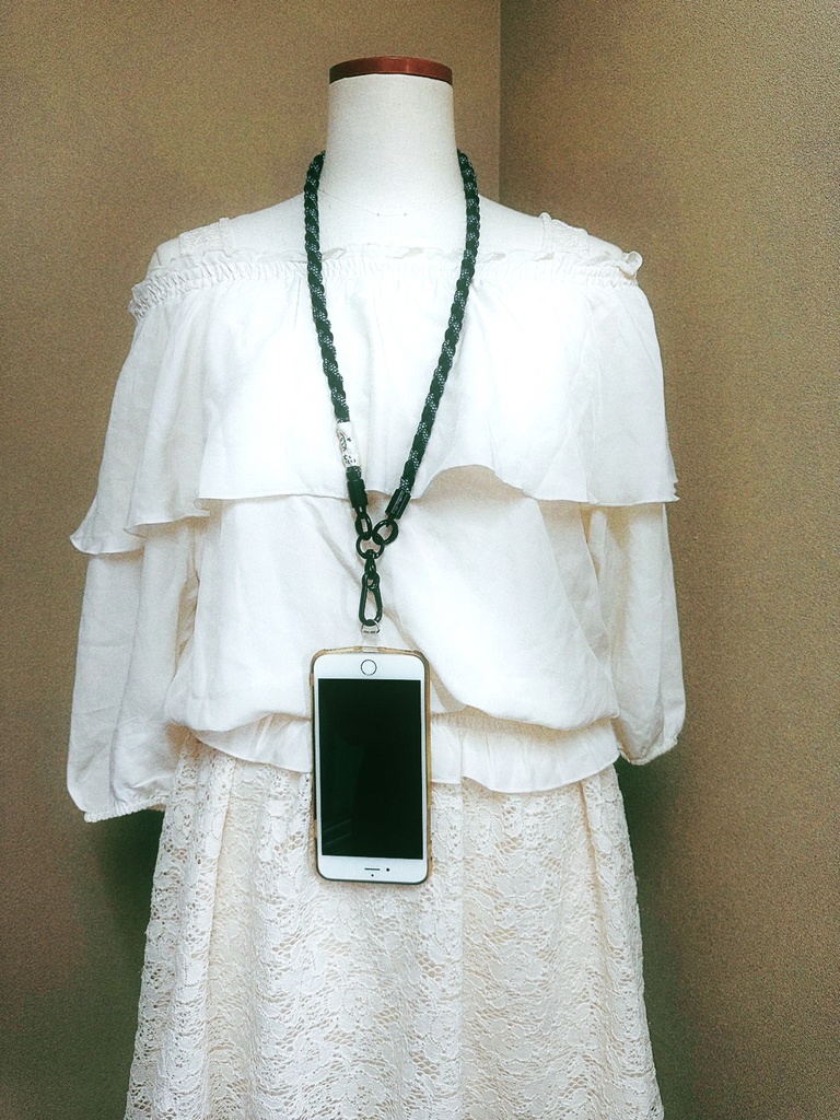 ☆パラコードで作るスマホショルダーストラップ☆緑