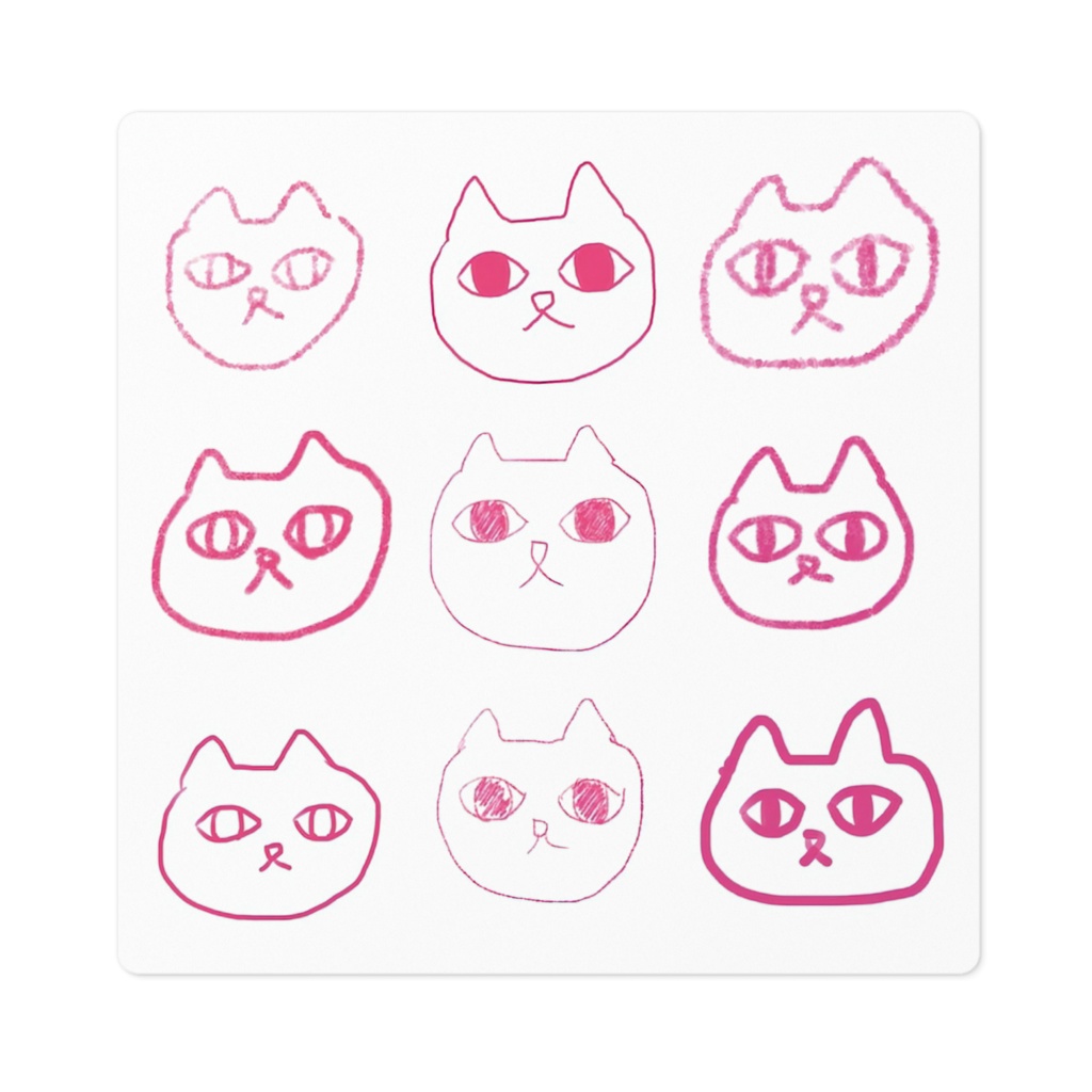 ねこここねこねいっぱいステッカー