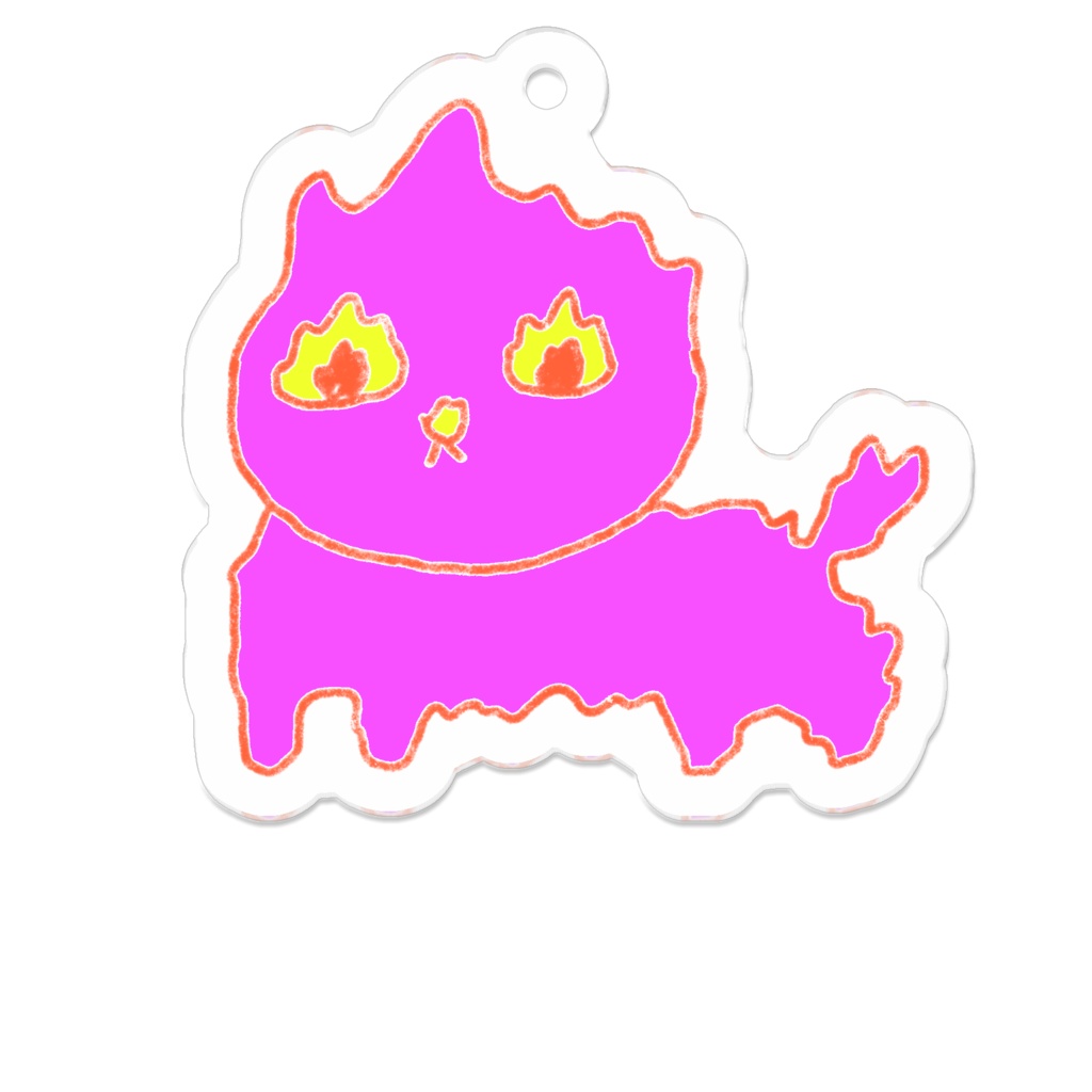 ねこここねこねふぁいやーアクキー