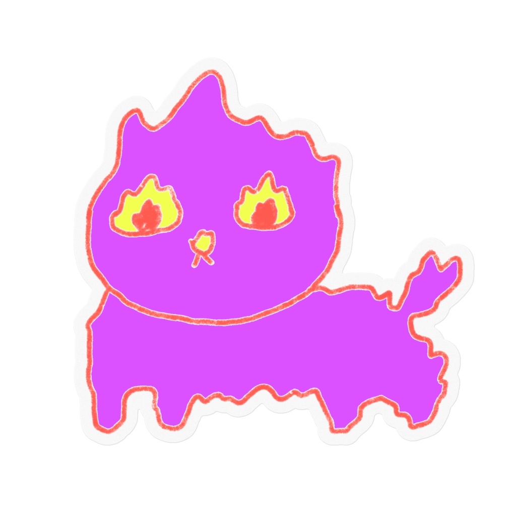 ねこここねこねふぁいやーステッカー