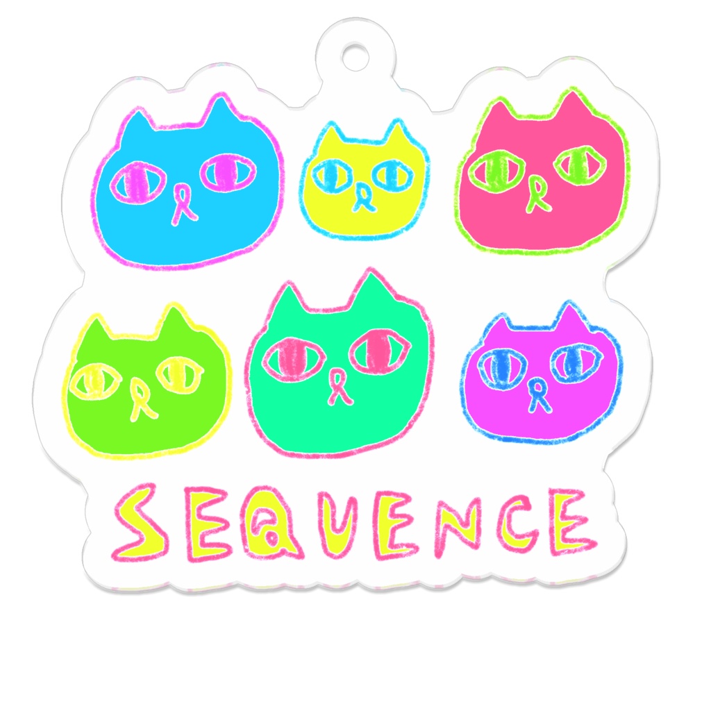 ねこここねこねしーけんすアクキー
