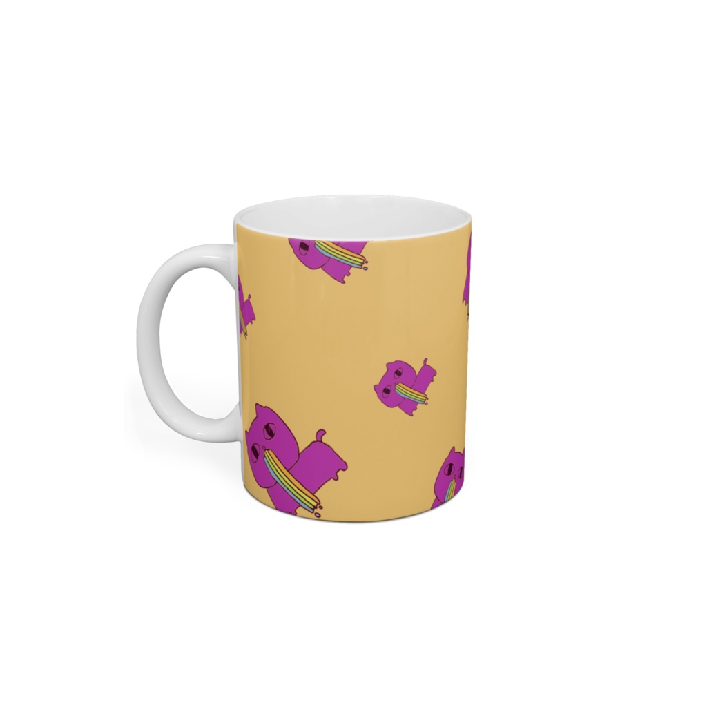 ねこここねこねれいんぼーマグカップ