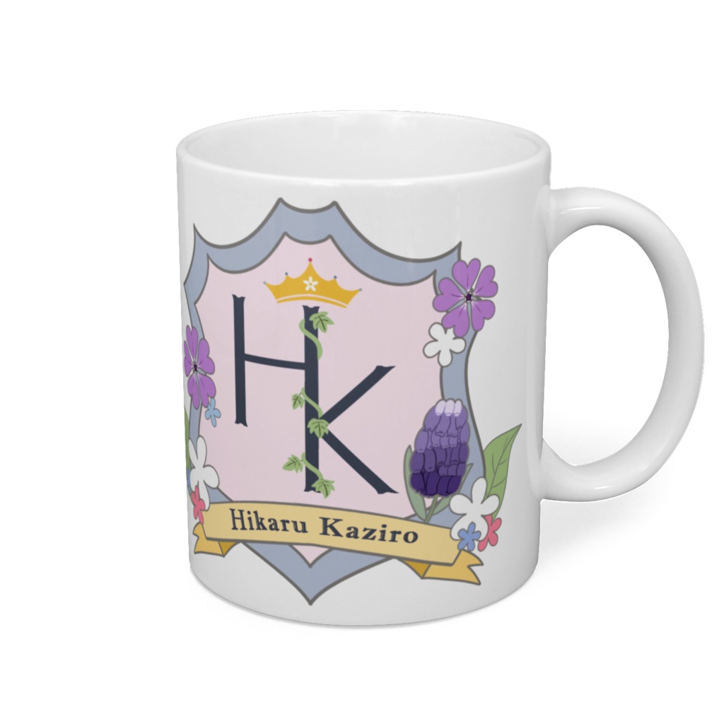 花白ヒカルエンブレムマグカップ