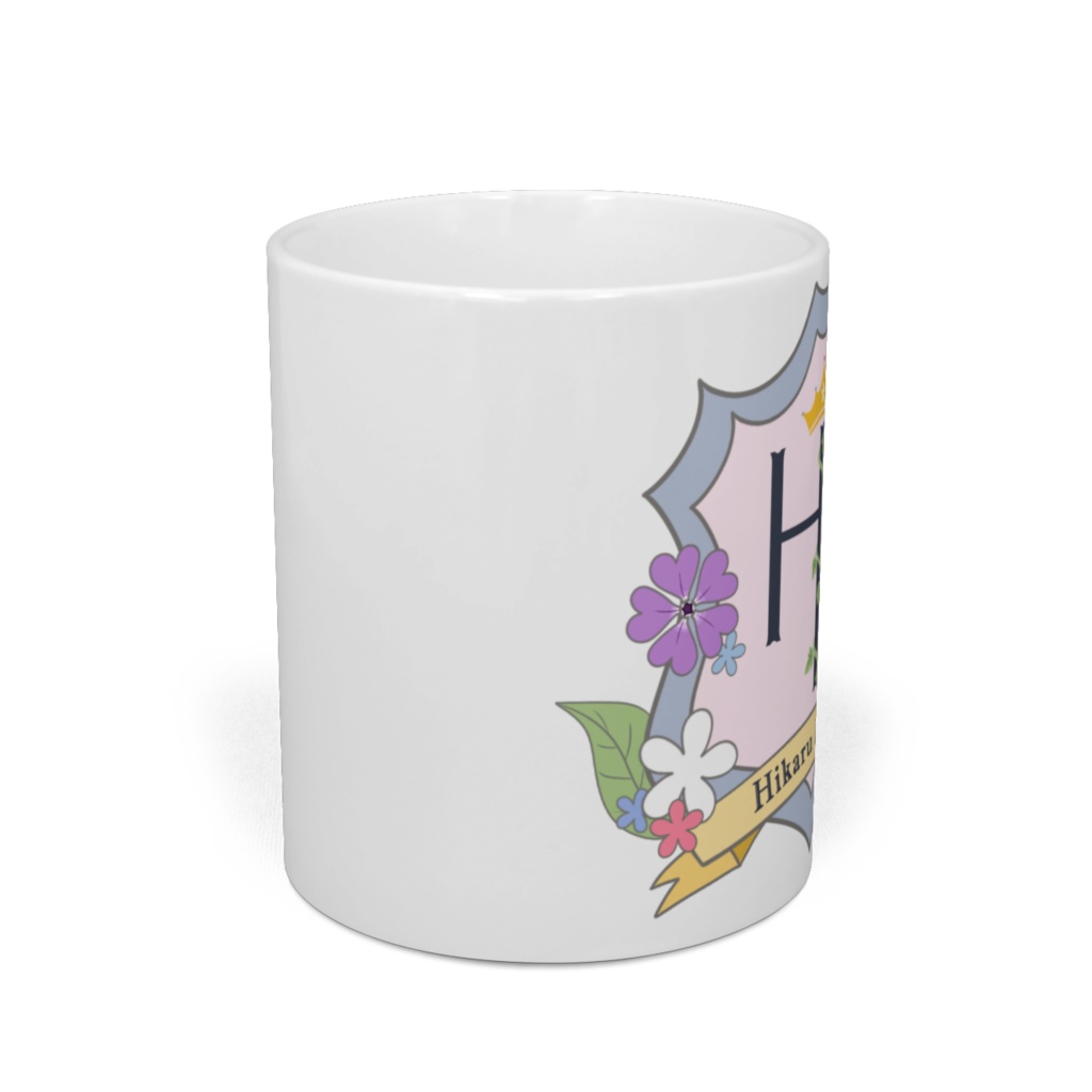 花白ヒカルエンブレムマグカップ