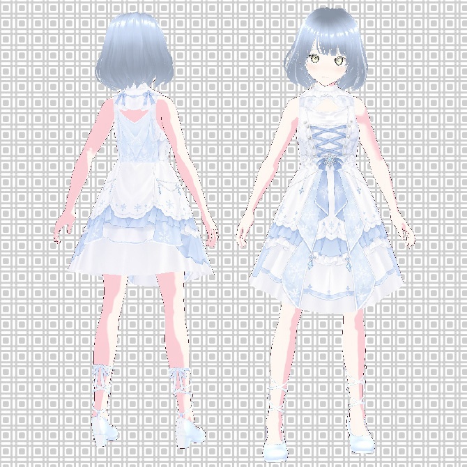 【オリジナル3Dモデル】「ハズ」VRChat用3Dモデル【Vroid】