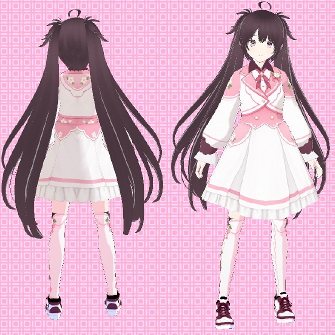 【オリジナル3Dモデル】「ハナ」VRChat用3Dモデル