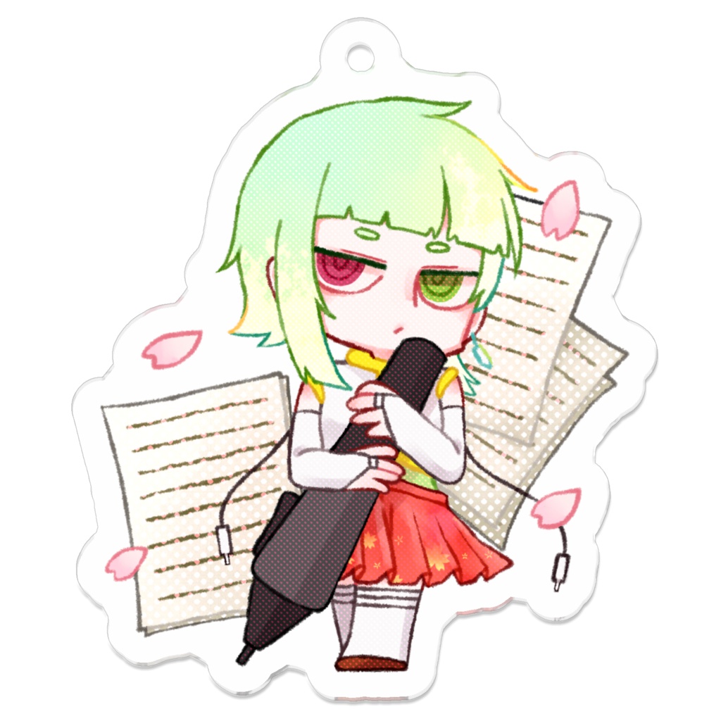 れふ音ヒダリアクリルキーホルダー