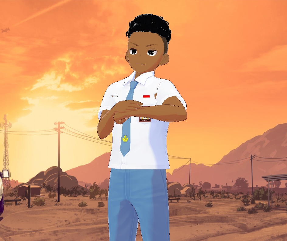 Indonesia High School Uniform - VRoid Custom Item (.vroidcustomitem)
