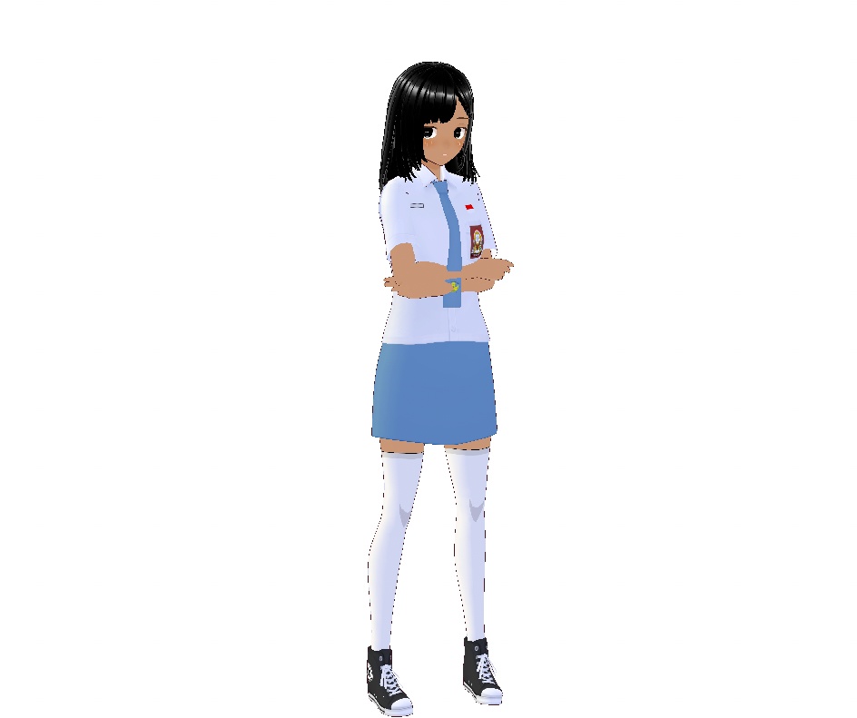 Indonesia High School Uniform - VRoid Custom Item (.vroidcustomitem)