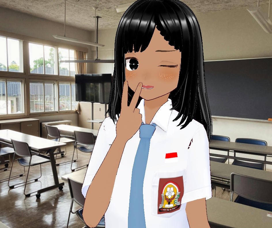 Indonesia High School Uniform - VRoid Custom Item (.vroidcustomitem)
