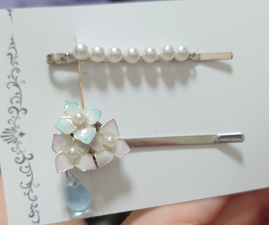 アイリーン&ボンドイメージ紫陽花ヘアピン