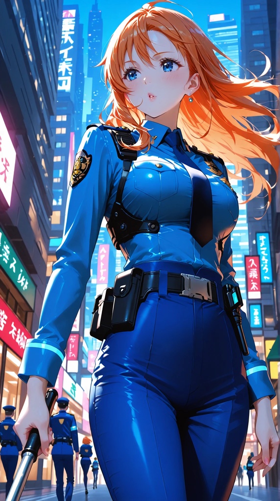 A police officer inspired by Nami/ONEPIECE