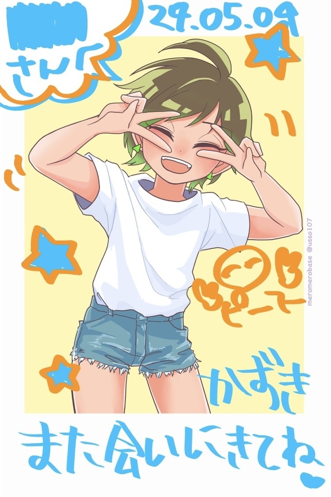 【全6種】めろめろ基地 チェキ風ラミカ