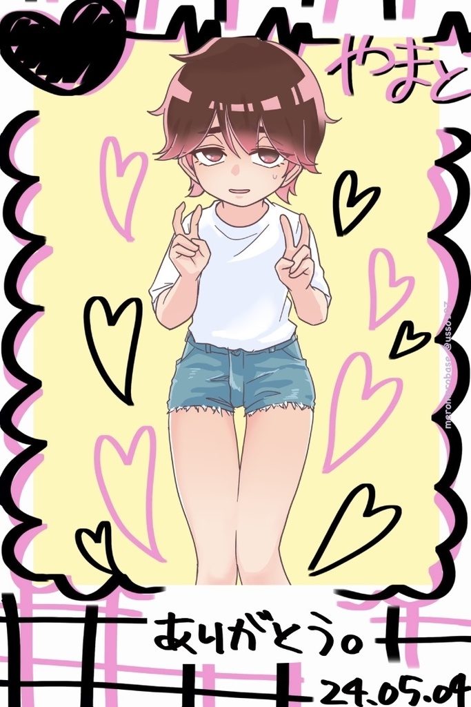 【全6種】めろめろ基地 チェキ風ラミカ