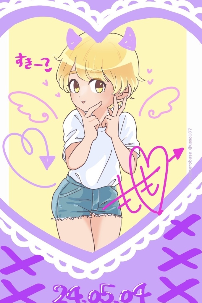 【全6種】めろめろ基地 チェキ風ラミカ