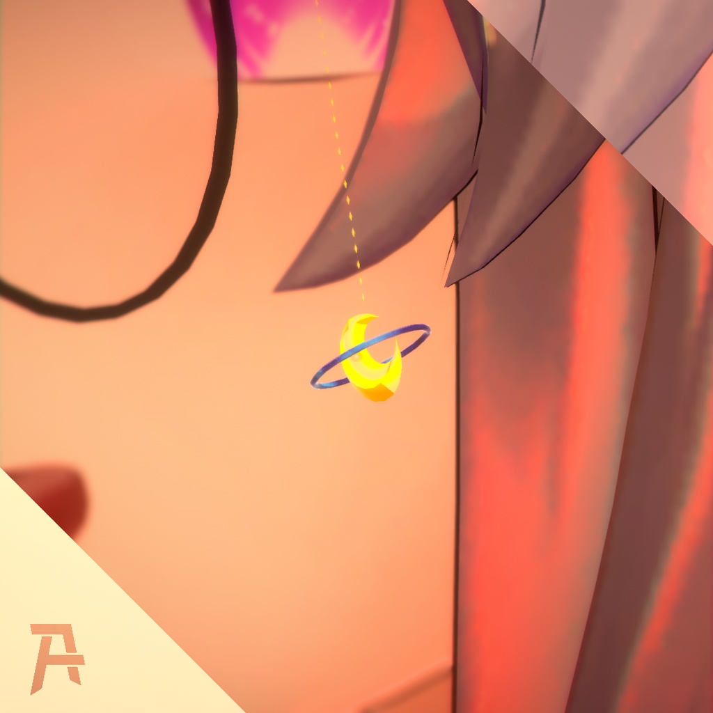 月のイヤリング【メリノ想定】