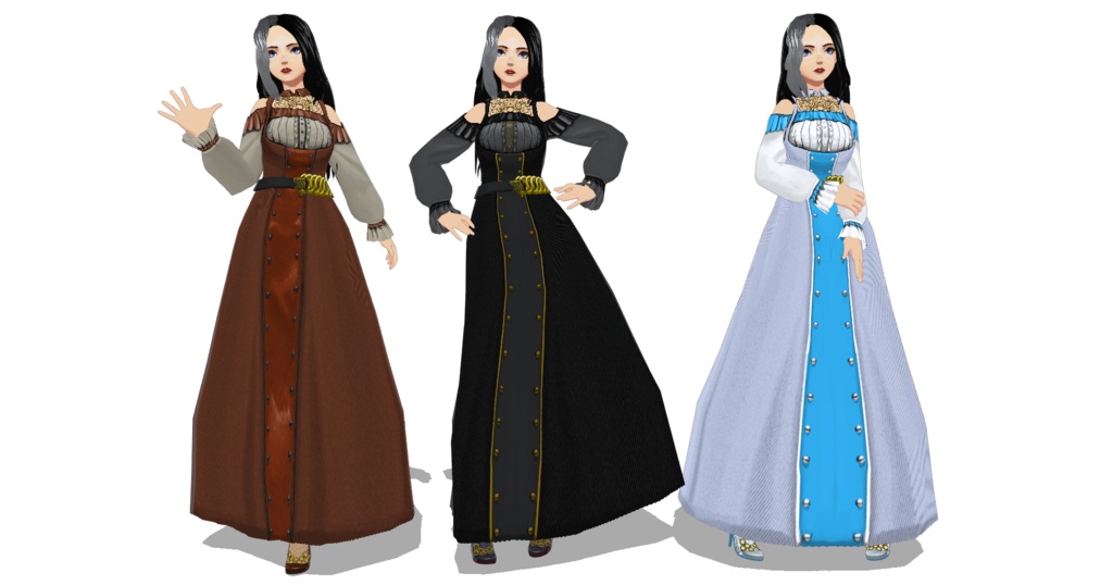 【VRoido】シックワンピ【衣装テクスチャ】