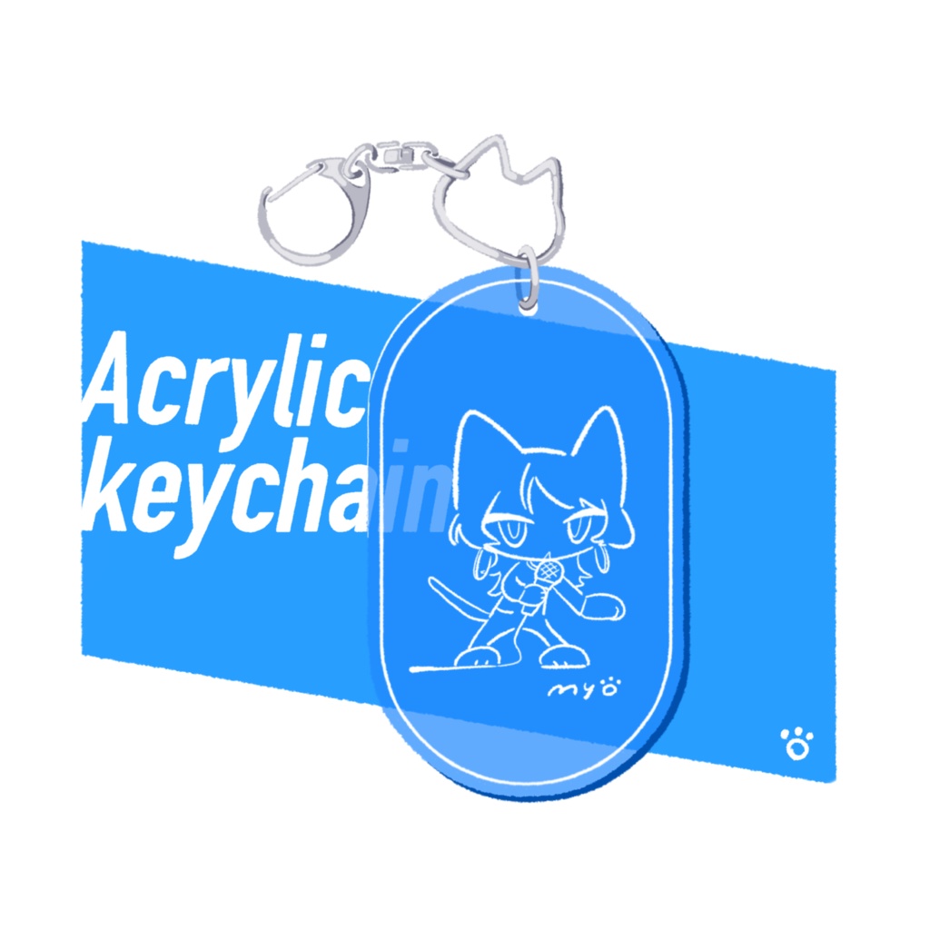 みょみょねこアクリルキーホルダー