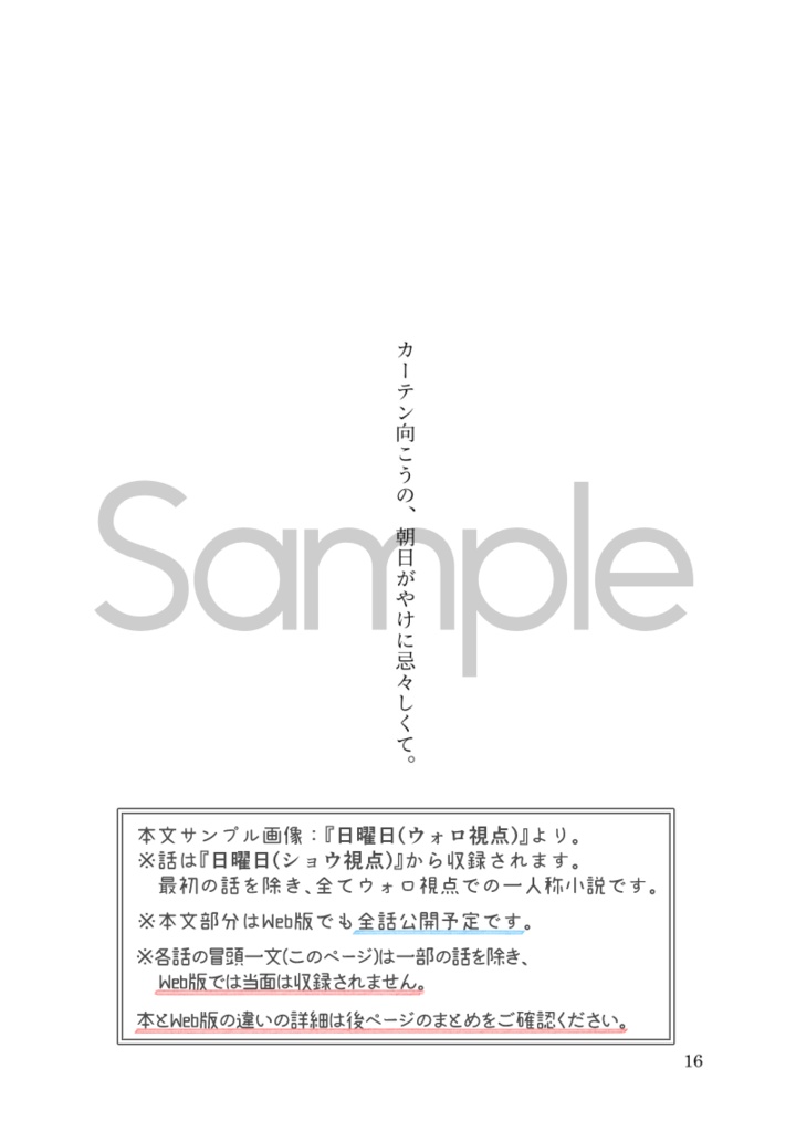 クリア後のせかい(小説)