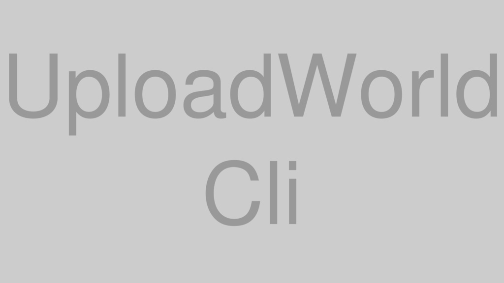 [cluster] UploadWorldCli 