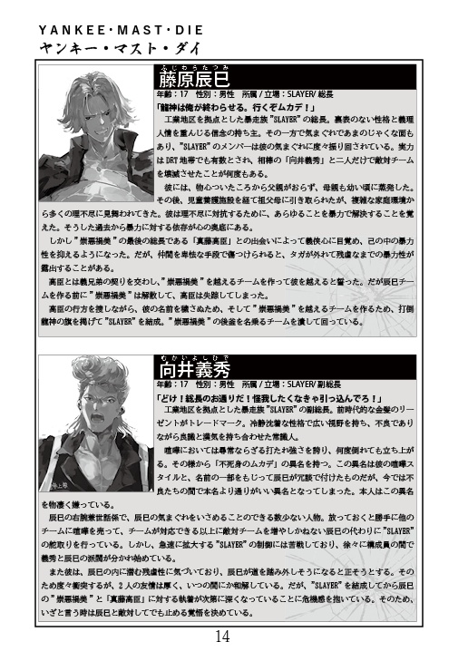 ヤンキー漫画TRPG ヤンキーマストダイ