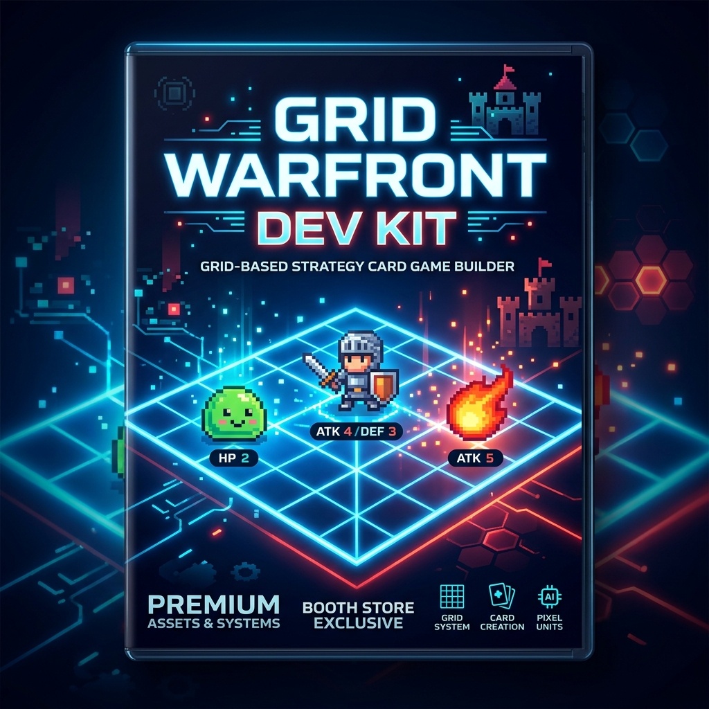【商用・改造OK】HTML5/JS対戦ゲーム開発スターターキット『Grid Warfront』+豪華開発ツール&企画資料付き