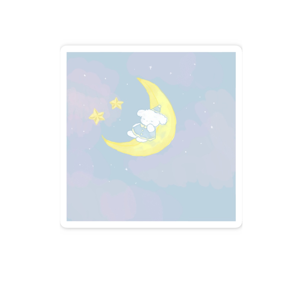 三日月の上でお眠り