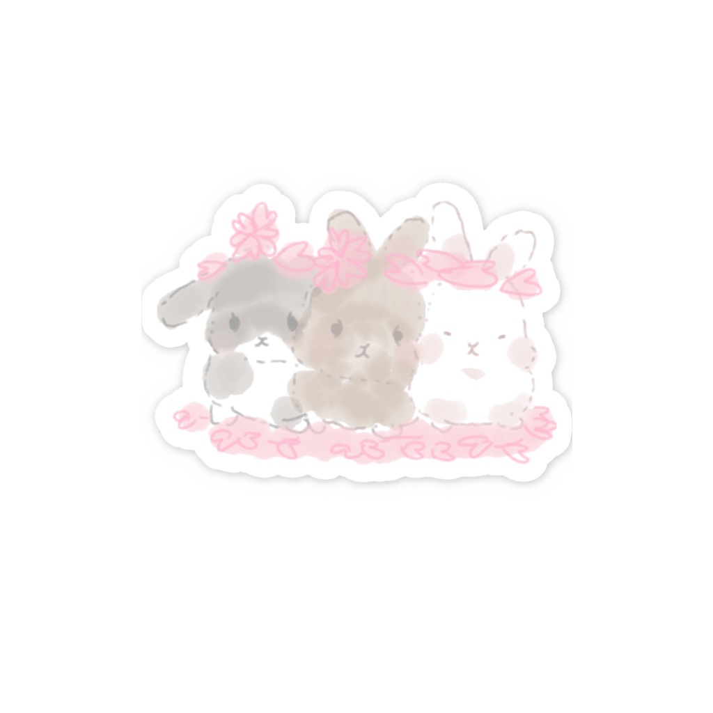 ふわふわうさぎ（桜）