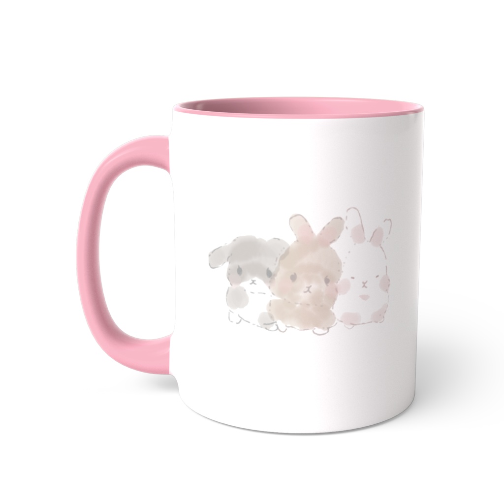 ふわふわうさぎさんのマグコップ
