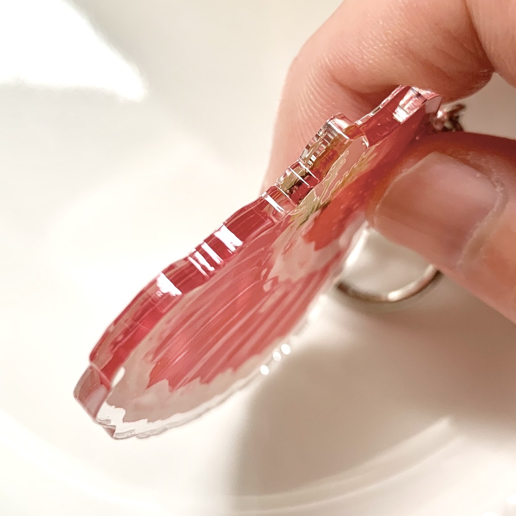 乙女の苺ゼリーアクリルキーホルダー