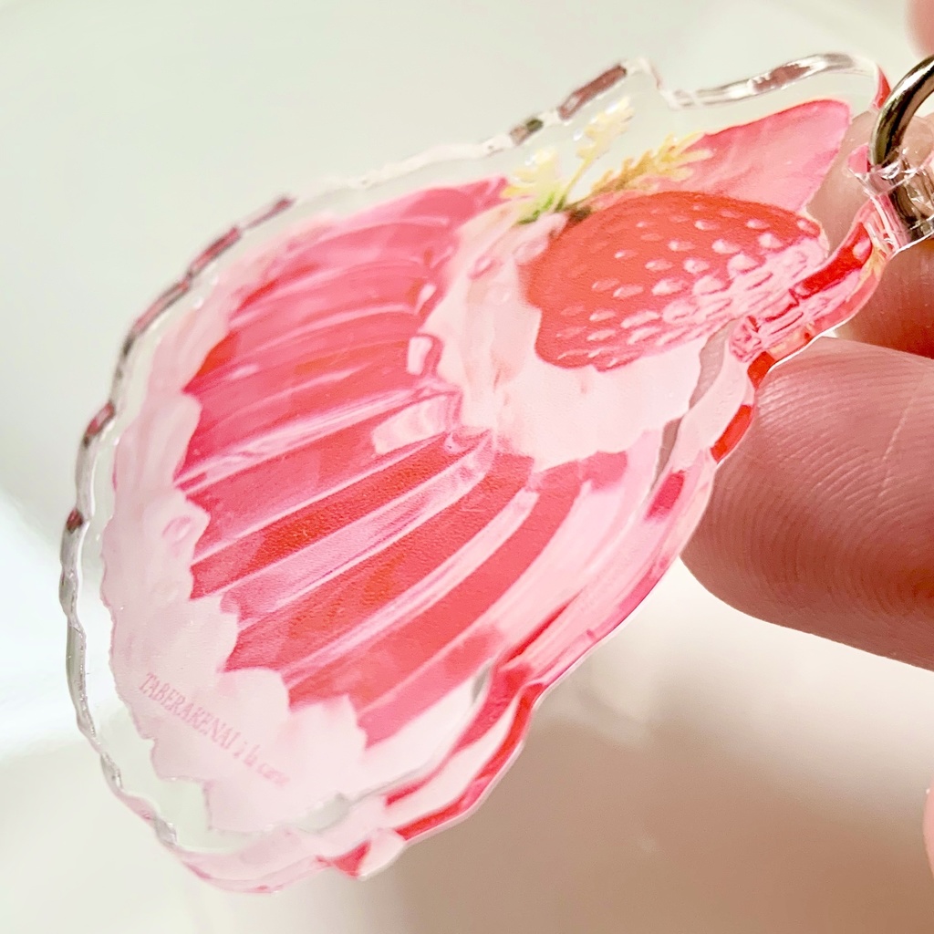 乙女の苺ゼリーアクリルキーホルダー