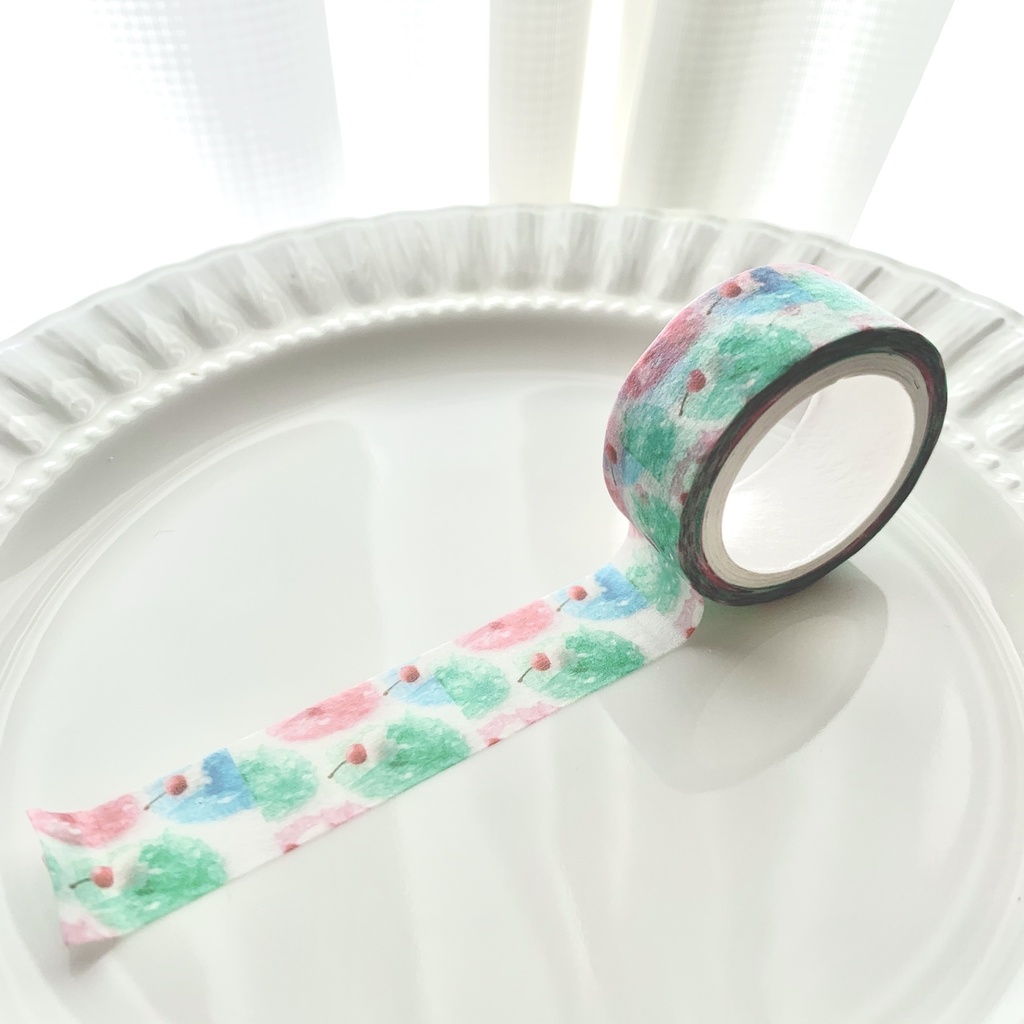 カラフルクリームソーダちゃんマステ