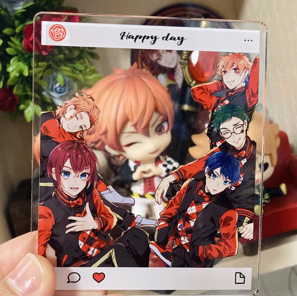 エー監、ハーツ寮アクリルカード