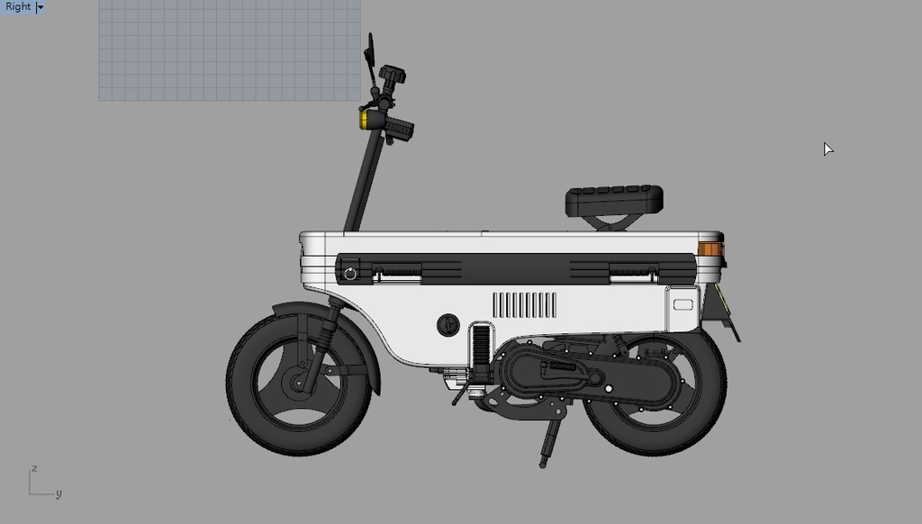 レジン製ドール用1/3モトコンポ 3Dプリント製 オーダーメイド品