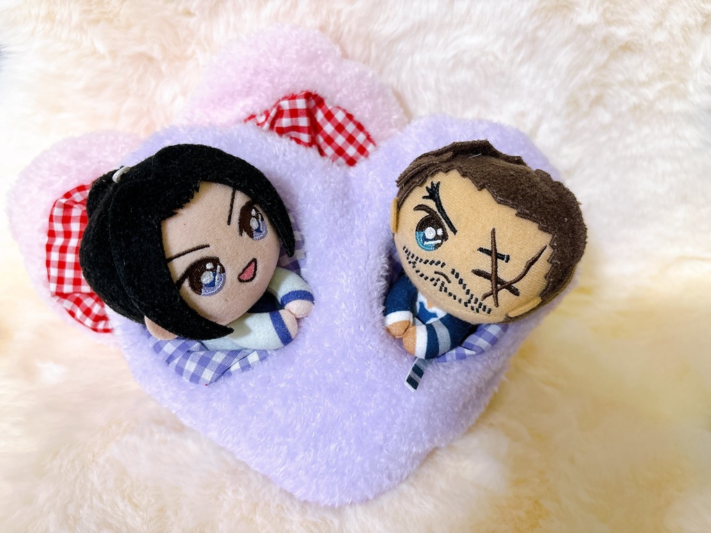 ハートのペアぐるみ